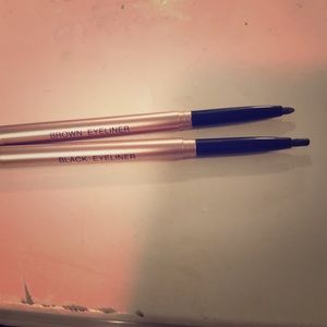 black and brown eyeliner